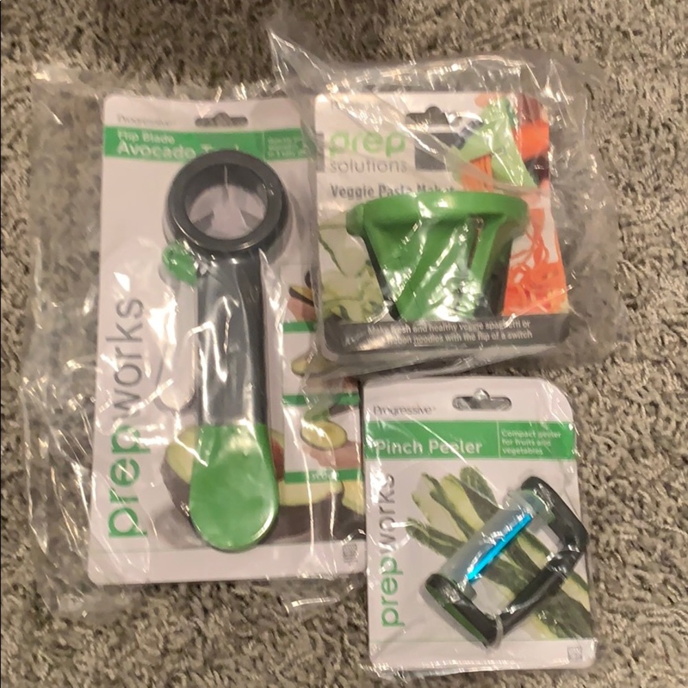 Handy Kitchen Tools Set of 3 Peeler, Spiral